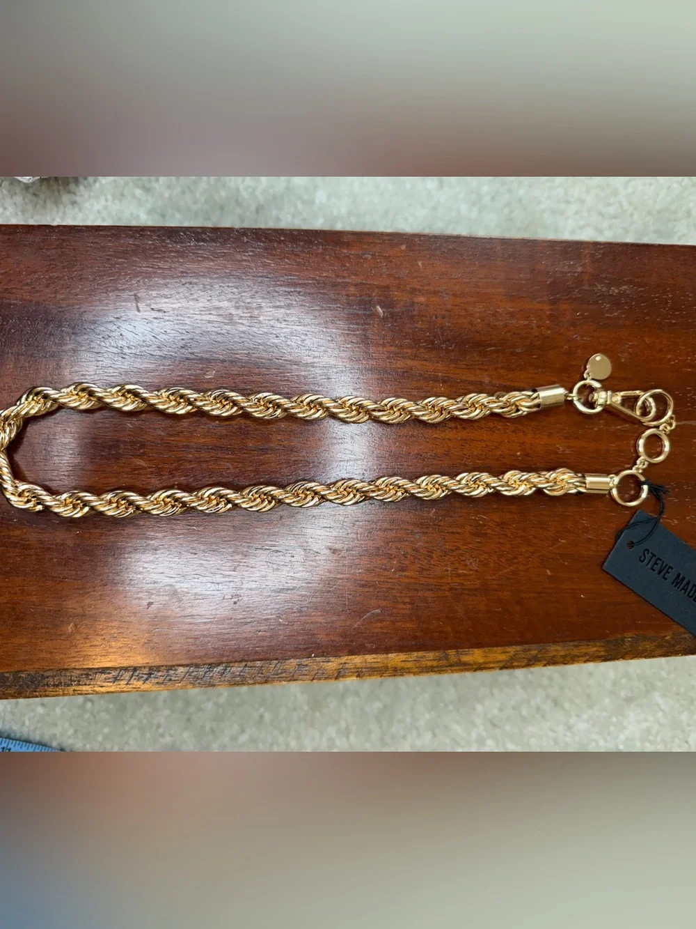 Steve Madden Gold Rope Chain Necklace - Elegant Women’s Jewelry